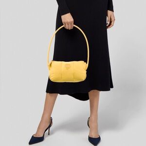 heavn marc jacobs yellow puffer shoulder bag